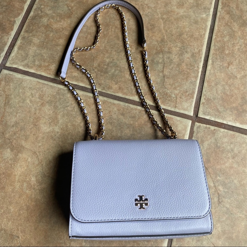 NWOT Tory Burch Mini Carter Pebble Leather Crossbody - Picture 8 of 12